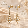 RenForde™ Cascade Drop Earrings – Elegant Lightweight Dangle Earrings for Everyday Wear, Evening Styling & Gifting