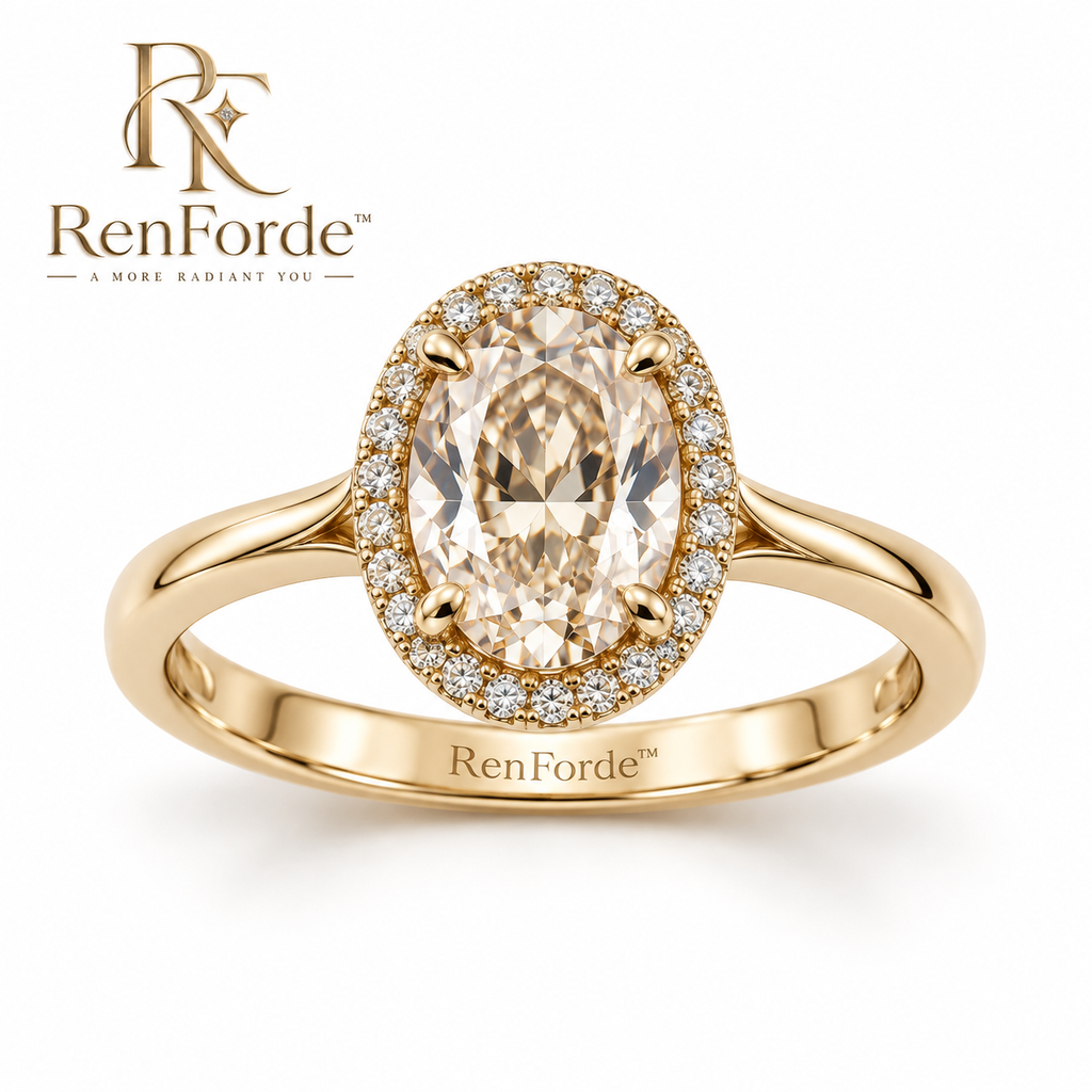 RenForde™ Radiant Gemstone Ring – Elegant Faceted Statement Ring for Everyday Wear, Gifting & Special Occasions