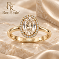 RenForde™ Radiant Gemstone Ring – Elegant Faceted Statement Ring for Everyday Wear, Gifting & Special Occasions