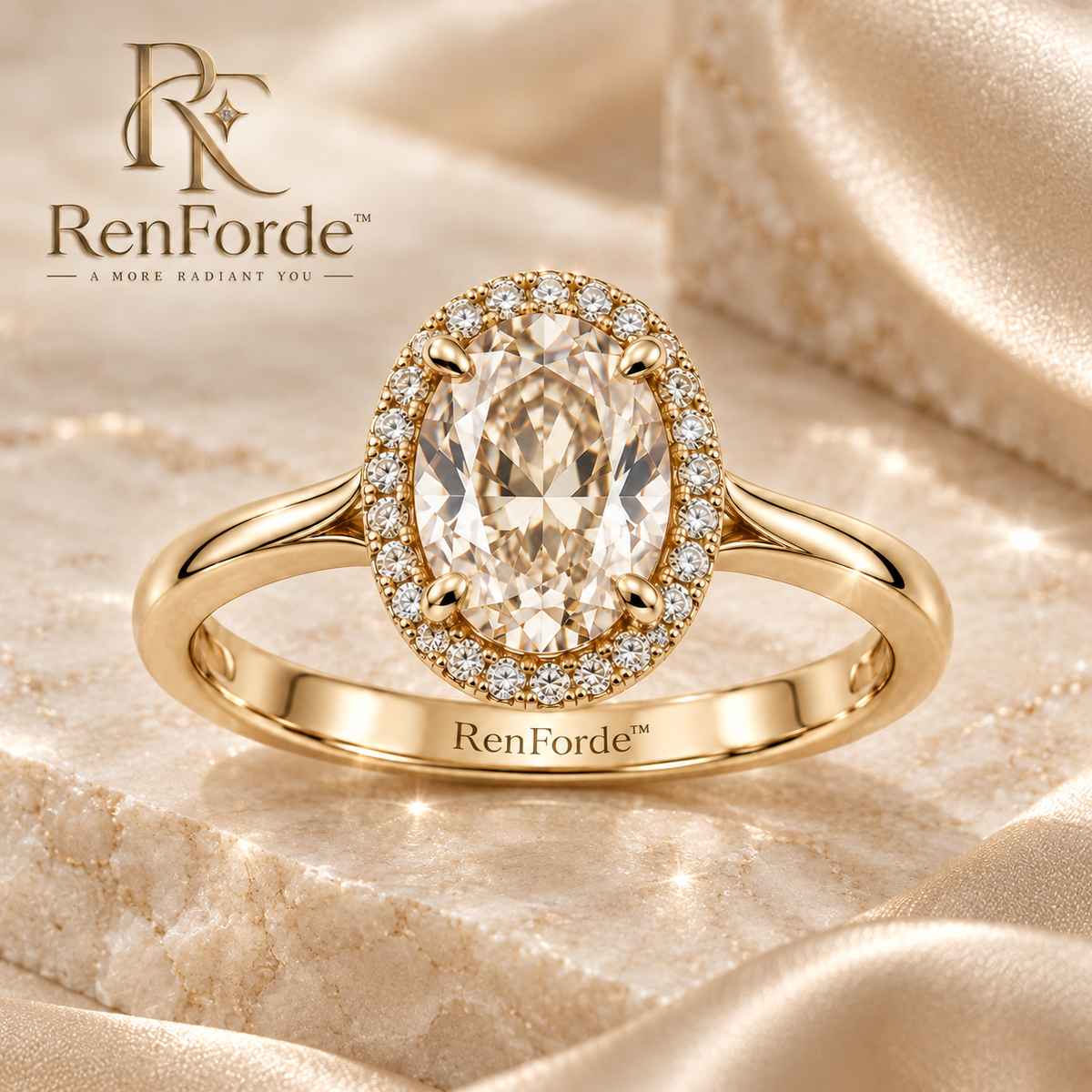 RenForde™ Radiant Gemstone Ring – Elegant Faceted Statement Ring for Everyday Wear, Gifting & Special Occasions
