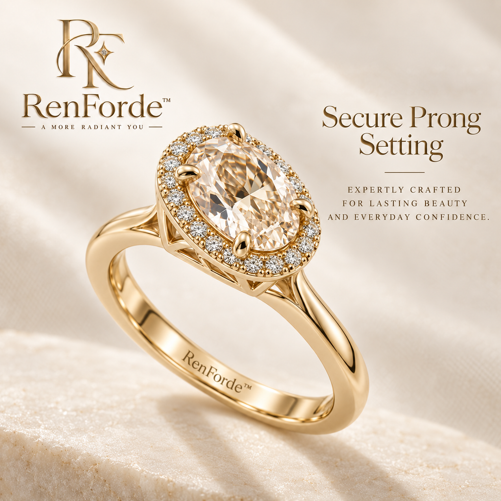 RenForde™ Radiant Gemstone Ring – Elegant Faceted Statement Ring for Everyday Wear, Gifting & Special Occasions