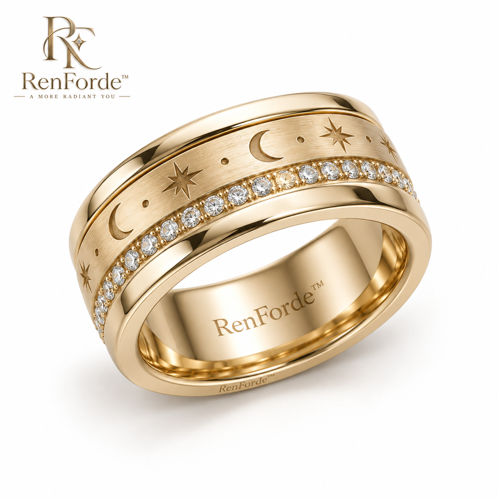 RenForde™ Motion Spin Ring – Rotating Band Jewelry for Everyday Wear, Styling & Meaningful Gifting