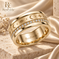 RenForde™ Motion Spin Ring – Rotating Band Jewelry for Everyday Wear, Styling & Meaningful Gifting
