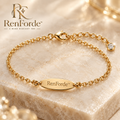 RenForde™ Modern Link Chain Bracelet – Polished Adjustable Bracelet for Everyday Wear, Layering & Gifting