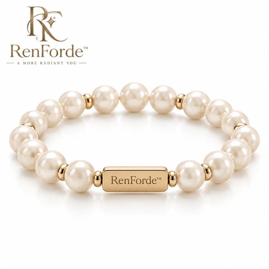 RenForde™ Signature Beaded Bracelet – Elegant Multi-Bead Stretch Bracelet for Everyday Wear, Layering & Meaningful Gifting