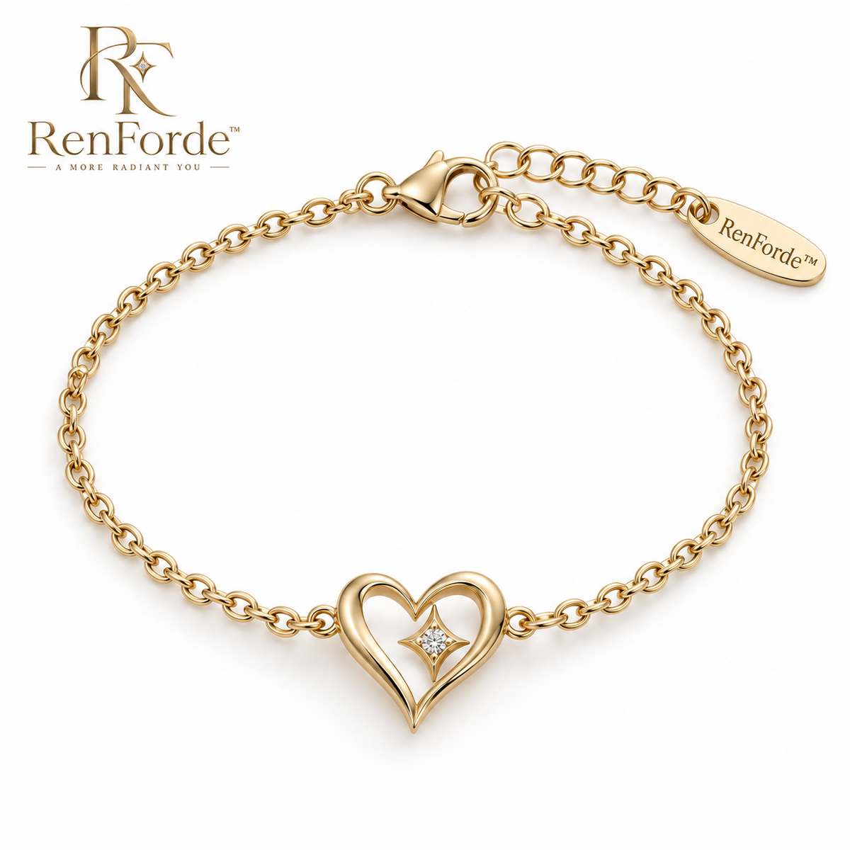 RenForde™ Story Charm Bracelet – Elegant Adjustable Pendant Bracelet for Everyday Styling & Meaningful Gifting
