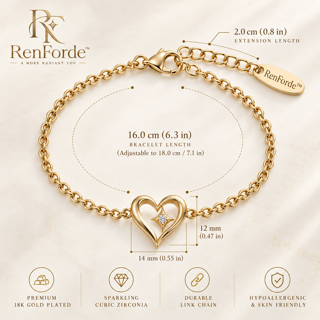 RenForde™ Story Charm Bracelet – Elegant Adjustable Pendant Bracelet for Everyday Styling & Meaningful Gifting